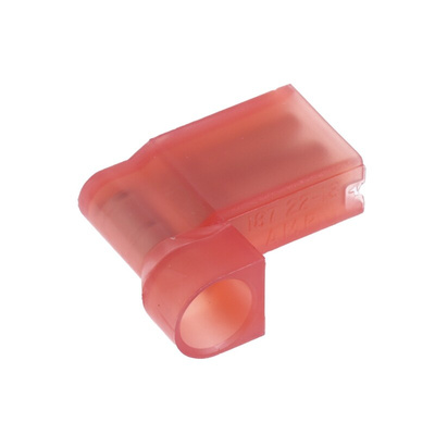 TE Connectivity Ultra-Fast .187 Red Insulated Female Spade Connector, Flag Terminal, 4.75 x 0.81mm Tab Size, 0.3mm² to