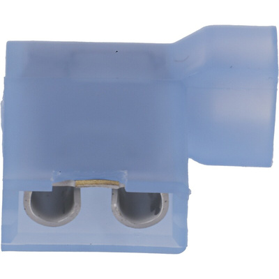 TE Connectivity Ultra-Fast .250 Blue Insulated Female Spade Connector, Flag Terminal, 6.35 x 0.81mm Tab Size, 1.3mm² to
