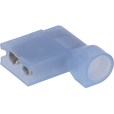 TE Connectivity Ultra-Fast .250 Blue Insulated Female Spade Connector, Flag Terminal, 6.35 x 0.81mm Tab Size, 1.3mm² to