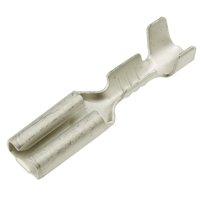 TE Connectivity FASTON .110 Uninsulated Female Spade Connector, Receptacle, 2.79mm Tab Size, 0.2mm² to 0.6mm²