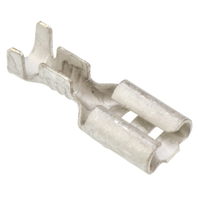 TE Connectivity FASTON .187 Uninsulated Female Spade Connector, Receptacle, 4.75 x 0.81mm Tab Size, 0.5mm² to 1.5mm²