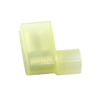 RS PRO Yellow Insulated Female Spade Connector, Flag Terminal, 6.35 x 0.8mm Tab Size, 4mm² to 6mm²