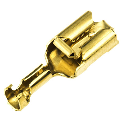 TE Connectivity Positive Lock .250 Mk I Uninsulated Female Spade Connector, Receptacle, 6.35 x 0.81mm Tab Size, 0.8mm²