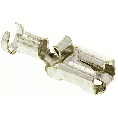 TE Connectivity Positive Lock .250 Mk I Uninsulated Female Spade Connector, Receptacle, 6.35 x 0.81mm Tab Size, 2.5mm²