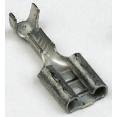 TE Connectivity FASTON .250 Uninsulated Female Spade Connector, Receptacle, 6.35 x 0.81mm Tab Size, 0.5mm² to 1.5mm²