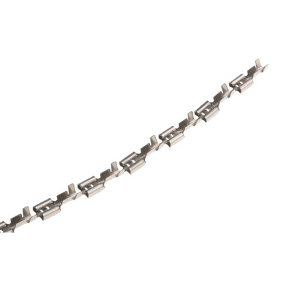 TE Connectivity FASTON .250 Uninsulated Female Spade Connector, Receptacle, 6.35 x 0.81mm Tab Size, 1mm² to 2.5mm²