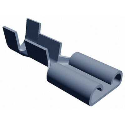 TE Connectivity FASTON .250 Uninsulated Female Spade Connector, Receptacle, 6.35 x 0.81mm Tab Size, 1mm² to 2.5mm²