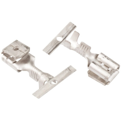 TE Connectivity FASTON .187 Uninsulated Female Spade Connector, Piggyback Terminal, 4.75 x 0.51mm Tab Size, 0.5mm² to