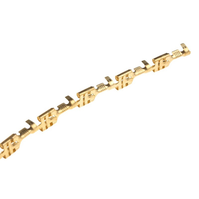 TE Connectivity FASTIN-FASTON .250 Uninsulated Female Spade Connector, Receptacle, 6.35 x 0.81mm Tab Size, 0.8mm² to