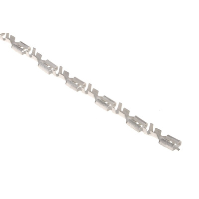 TE Connectivity FASTIN-FASTON .250 Uninsulated Female Spade Connector, Receptacle, 6.35 x 0.81mm Tab Size, 1mm² to