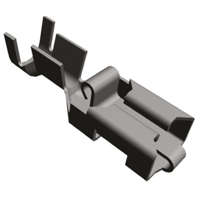 TE Connectivity Positive Lock .250 Mk I Uninsulated Female Spade Connector, Receptacle, 6.35 x 0.81mm Tab Size, 2.5mm²