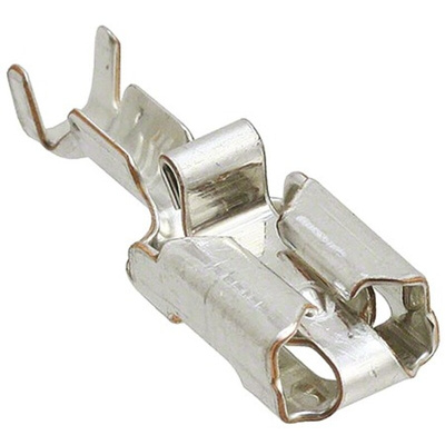 TE Connectivity Positive Lock .250 Mk I Uninsulated Female Spade Connector, Receptacle, 6.35 x 0.81mm Tab Size, 0.5mm²