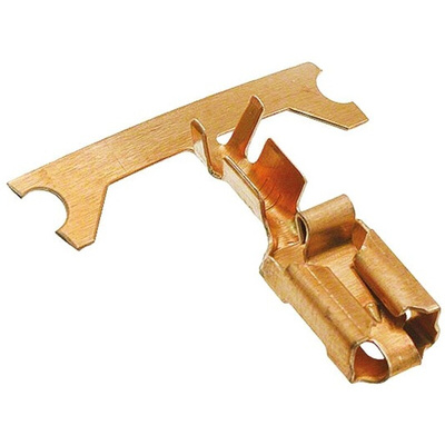 TE Connectivity Positive Lock .250 Mk I Uninsulated Female Spade Connector, Receptacle, 6.35 x 0.81mm Tab Size, 1mm² to
