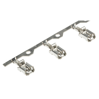 TE Connectivity Positive Lock .250 Mk I Uninsulated Female Spade Connector, Receptacle, 6.35 x 0.81mm Tab Size, 0.5mm²