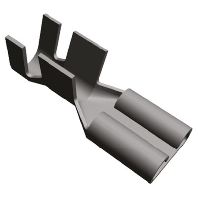 TE Connectivity FASTON .250 Uninsulated Female Spade Connector, Receptacle, 6.35 x 0.81mm Tab Size, 4mm² to 6mm²