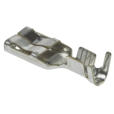 TE Connectivity Microlock Uninsulated Female Spade Connector, Receptacle, 6.35 x 0.8mm Tab Size