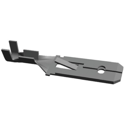 TE Connectivity FASTIN-FASTON .250 Uninsulated Male Spade Connector, Tab, 6.3 x 0.8mm Tab Size, 0.3mm² to 0.8mm²