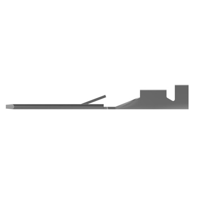 TE Connectivity FASTIN-FASTON .250 Uninsulated Male Spade Connector, Tab, 6.35 x 0.81mm Tab Size, 0.5mm² to 1mm²