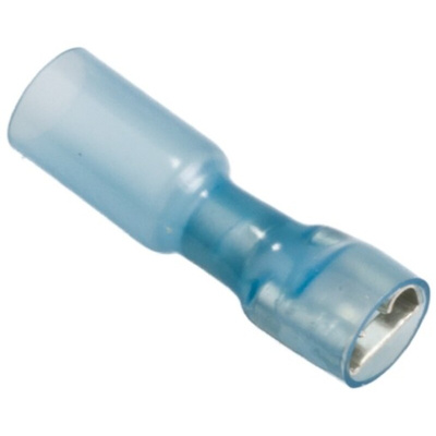 TE Connectivity Duraseal Blue Insulated Female Spade Connector, Receptacle, 6.6 x 0.8mm Tab Size, 1.5mm² to 2.5mm²