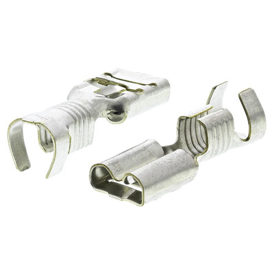 TE Connectivity FASTIN-FASTON .250 Uninsulated Female Spade Connector, Receptacle, 6.35 x 0.81mm Tab Size, 4mm² to 6mm²