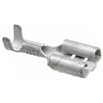 TE Connectivity FASTON .250 Uninsulated Female Spade Connector, Receptacle, 5.14mm² Tab Size, 0.5mm² to 1.5mm²