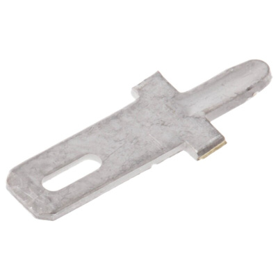 TE Connectivity FASTON .110 Uninsulated Male Spade Connector, PCB Tab, 2.8 x 0.51mm Tab Size