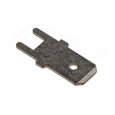 TE Connectivity FASTON .250 Silver Uninsulated Male Spade Connector, PCB Tab, 6.3 x 0.8mm Tab Size