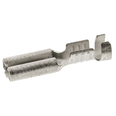 TE Connectivity FASTON .110 Uninsulated Female Spade Connector, Receptacle, 2.8 x 0.5mm Tab Size, 0.5mm² to 1mm²