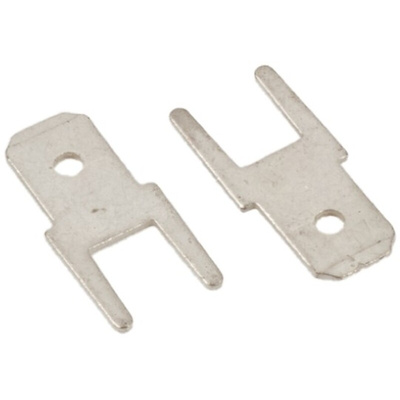 TE Connectivity FASTON .187 Uninsulated Male Spade Connector, PCB Tab, 4.75 x 0.81mm Tab Size