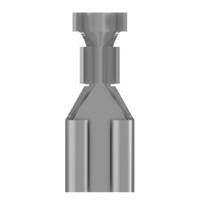 TE Connectivity FASTIN-FASTON .250 Uninsulated Female Spade Connector, Receptacle, 6.35mm Tab Size, 1mm² to 2.5mm²