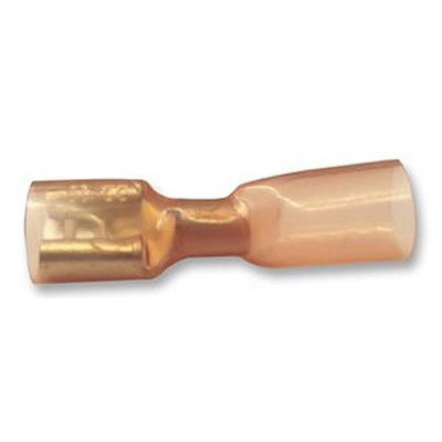 TE Connectivity Duraseal Red Insulated Female Spade Connector, Receptacle, 6.35 x 0.81mm Tab Size, 0.3mm² to 0.9mm²