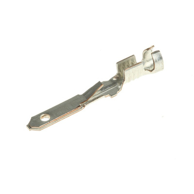 TE Connectivity FASTIN-FASTON .110 Uninsulated Male Spade Connector, Tab, 2.8mm Tab Size, 0.5mm² to 1.5mm²