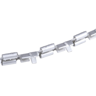 TE Connectivity FASTON .250 Uninsulated Female Spade Connector, Receptacle, 6.35 x 0.81mm Tab Size, 0.8mm² to 2mm²