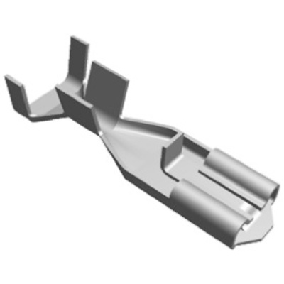TE Connectivity Positive Lock .187 Mk II Uninsulated Female Spade Connector, Receptacle, 4.75 x 0.51mm Tab Size, 0.8mm²
