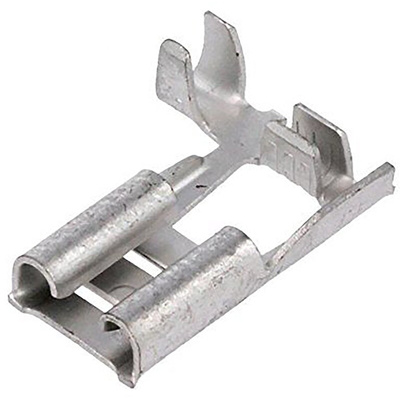 JST LFO Uninsulated Female Spade Connector, Flag Terminal, 6.35 x 0.8mm Tab Size, 0.5mm² to 1mm²