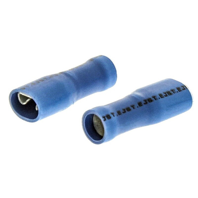 JST FLVDDF Blue Insulated Female Spade Connector, Receptacle, 4.75 x 0.8mm Tab Size, 1mm² to 2.6mm²