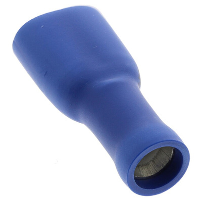 JST FLVDDF Blue Insulated Female Spade Connector, Receptacle, 6.35 x 0.8mm Tab Size, 1mm² to 2.6mm²