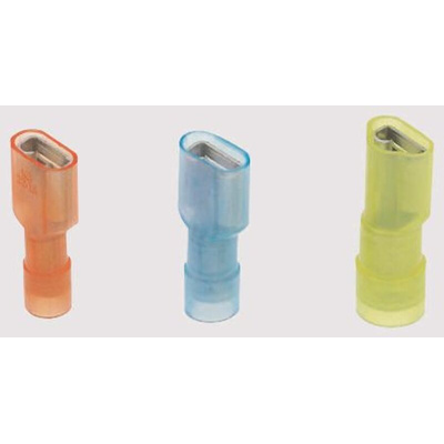 JST LVDDF Yellow Insulated Female Spade Connector, Receptacle, 6.35 x 0.8mm Tab Size, 2.6mm² to 6.6mm²