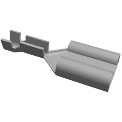 TE Connectivity FASTON .187 Uninsulated Female Spade Connector, Receptacle, 4.75 x 0.81mm Tab Size, 0.2mm² to 0.6mm²