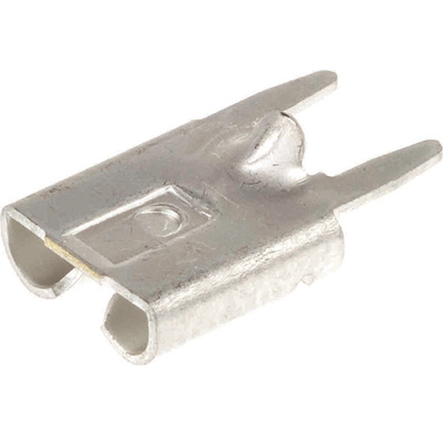 TE Connectivity FASTON .250 Uninsulated Female Spade Connector, PCB Receptacle, 6.35 x 0.81mm Tab Size