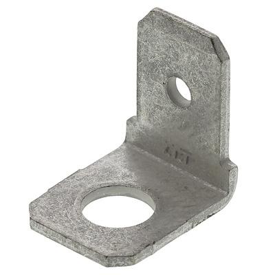 TE Connectivity FASTON .250 Uninsulated Male Spade Connector, PCB Tab, 6.35 x 0.81mm Tab Size