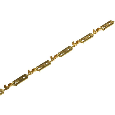 TE Connectivity FASTIN-FASTON .250 Uninsulated Male Spade Connector, Tab, 6.35 x 0.81mm Tab Size, 0.8mm² to 2mm²