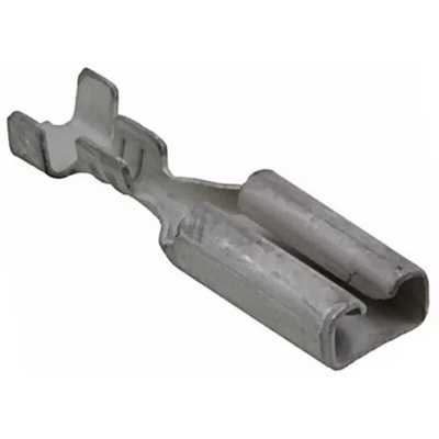 TE Connectivity FASTON .110 Uninsulated Female Spade Connector, Receptacle, 2.79 x 0.79mm Tab Size, 0.1mm² to 0.4mm²