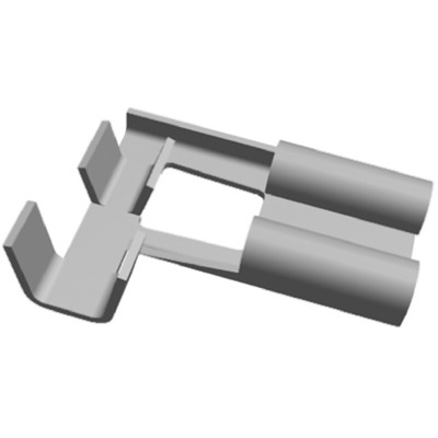 TE Connectivity FASTON .250 Uninsulated Female Spade Connector, Flag Terminal, 6.35 x 0.81mm Tab Size, 0.5mm² to 1.5mm²