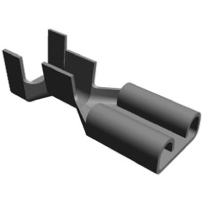 TE Connectivity FASTIN-FASTON .250 Uninsulated Female Spade Connector, Receptacle, 6.35 x 0.81mm Tab Size, 1.3mm² to