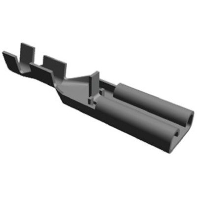 TE Connectivity Positive Lock .110 Mk II Uninsulated Female Spade Connector, Receptacle, 2.79 x 0.51mm Tab Size, 0.2mm²