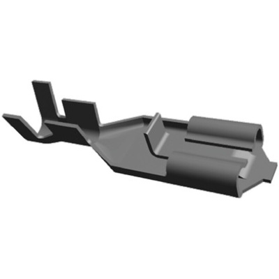 TE Connectivity Positive Lock .187 Mk II Uninsulated Female Spade Connector, Receptacle, 4.75 x 0.81mm Tab Size, 0.5mm²
