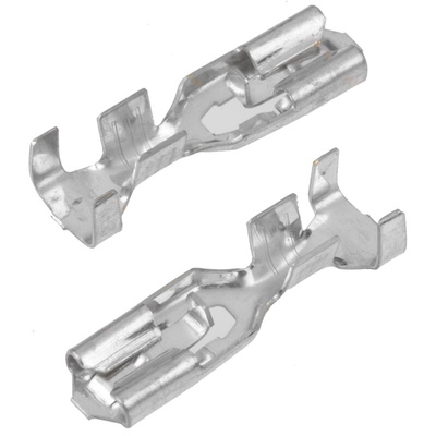 TE Connectivity Positive Lock .187 Mk II Uninsulated Female Spade Connector, Receptacle, 4.75 x 0.51mm Tab Size, 0.8mm²