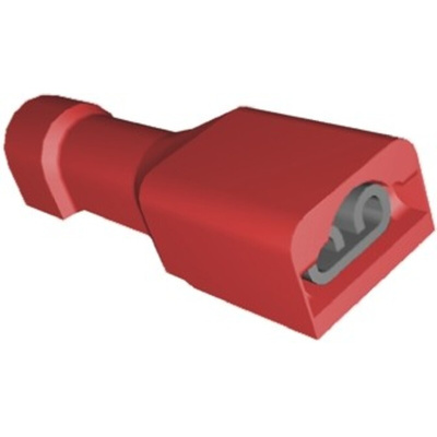 TE Connectivity Ultra-Fast Plus .110 Red Insulated Female Spade Connector, Receptacle, 2.79 x 0.51mm Tab Size, 0.3mm²