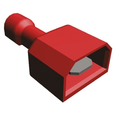 TE Connectivity Ultra-Fast .187 Red Insulated Male Spade Connector, Tab, 4.75 x 0.51mm Tab Size, 0.3mm² to 0.8mm²